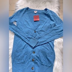 Sky Blue Long Sleeve Cardigan